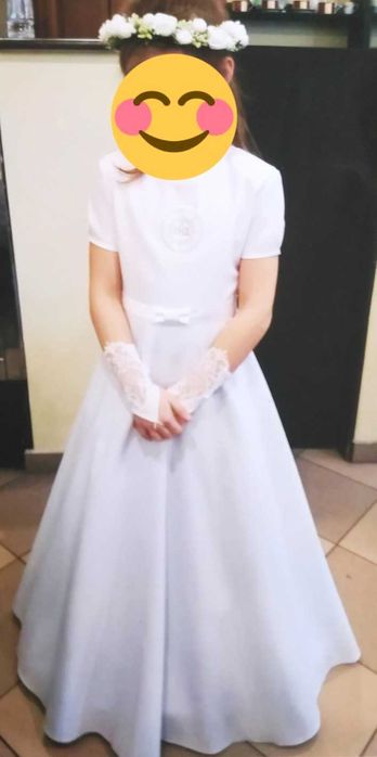 Sukienka komunijna, alba rozm ok 134 cm