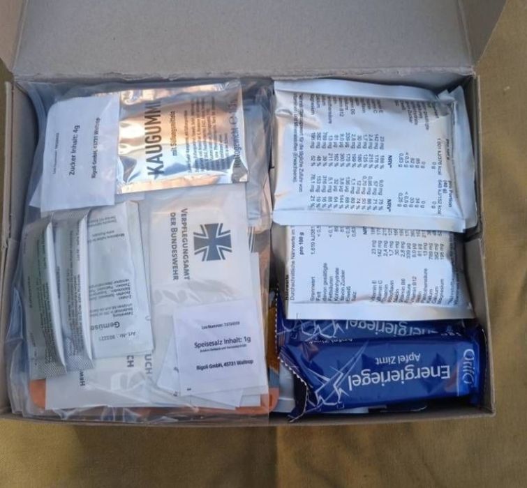 Сухий пайок армії Німеччини, добовий раціон