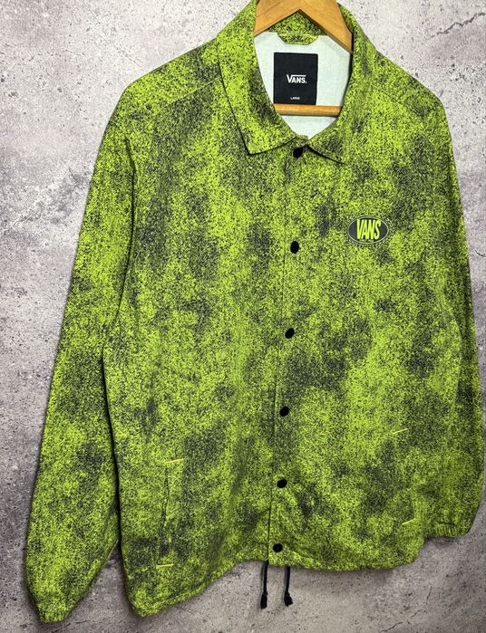 Чоловіча куртка вітровка овершот VANS Torrey Skate Acid Wash Jacket оригінал розмір L новий стан зелений колір