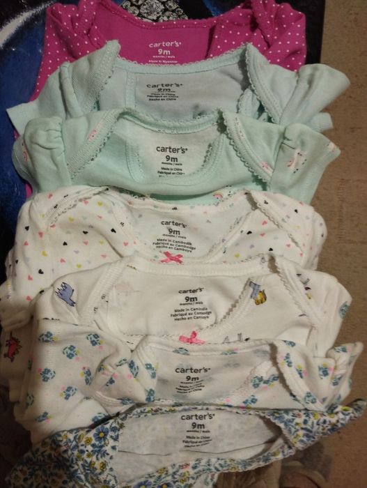 Боді,  Carter's, 1, 3, 6, 9 , 12, 18 місяців