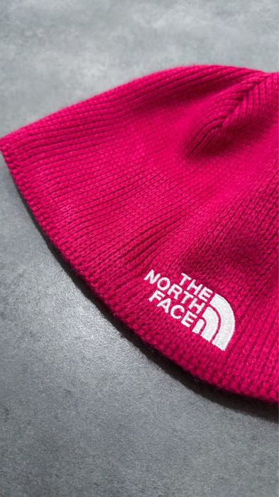 Czapka The North Face różowa fuksja 6-9 lat polar zimowa