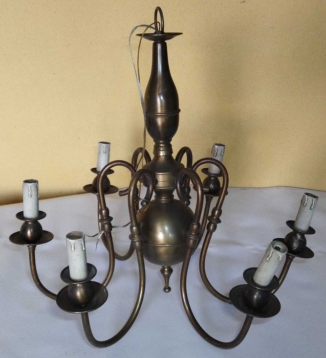 Candeeiro de teto latão.