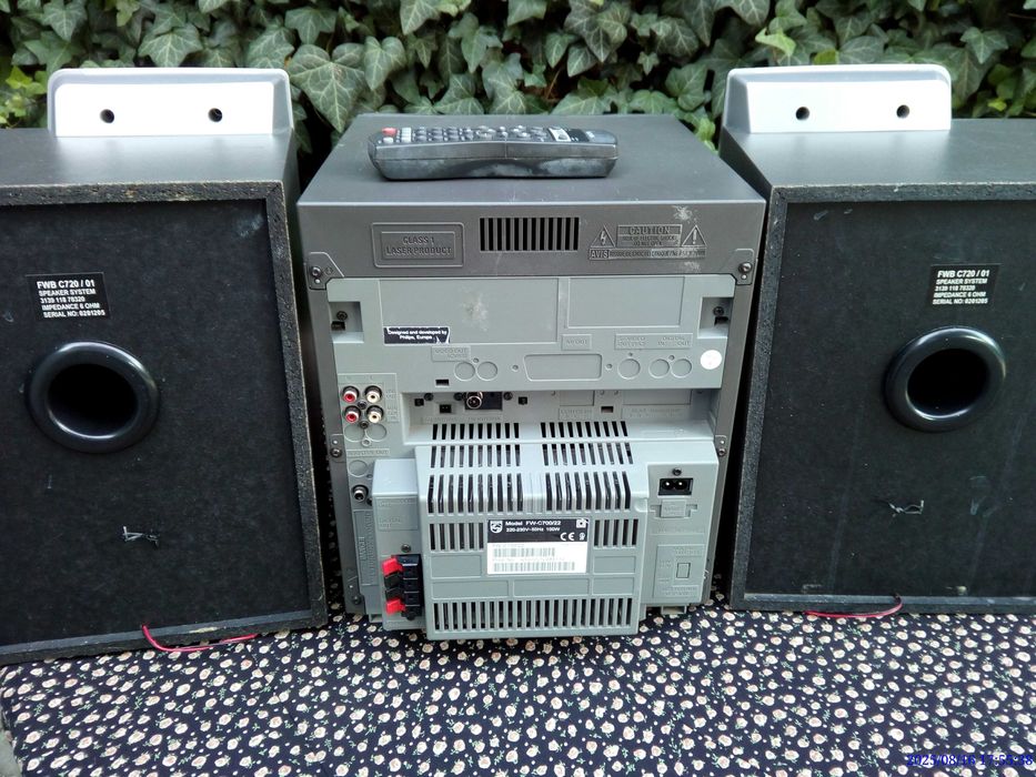 Wieża philips radio cd tape radyjko magnetofon aux