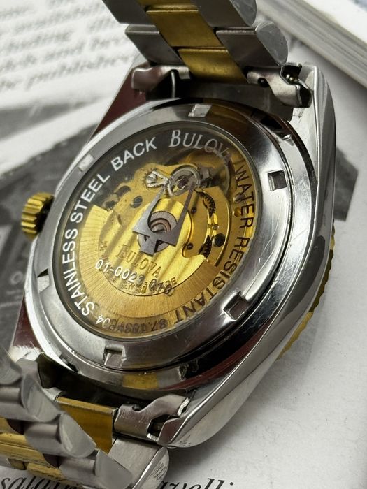 Bulova DayDate Eminence III A 36 mm diamond dial president two tone