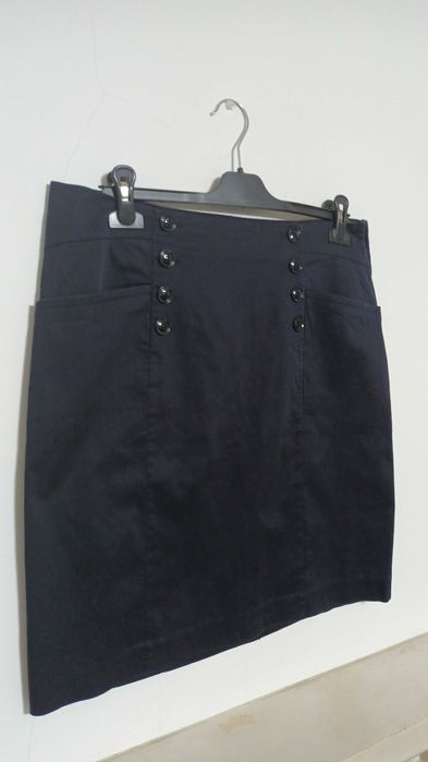 Saia em azul escuro da H&M
