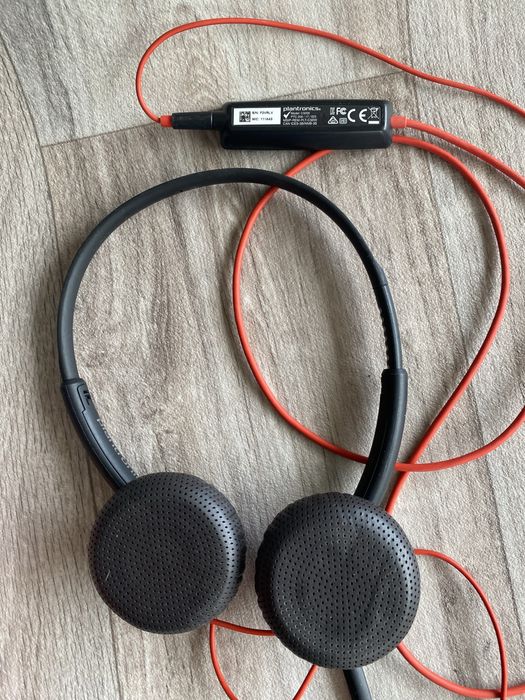 Słuchawki przewodowe plantronics z mikrofonem