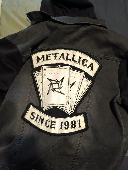 Casaco de ganga da banda Metallica