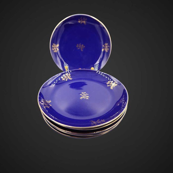 Porcelana Pruszków kobaltowe talerze B4/022101