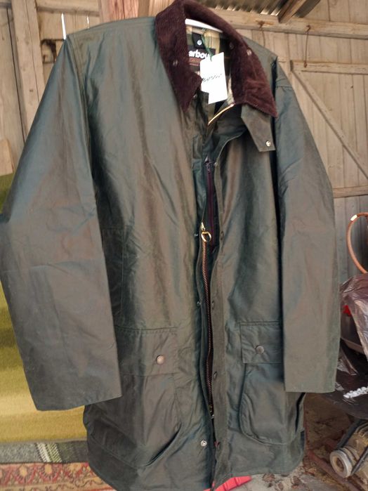 Barbour krótki płaszcz woskowany Border