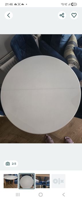 Stół  okrągły rozkladany