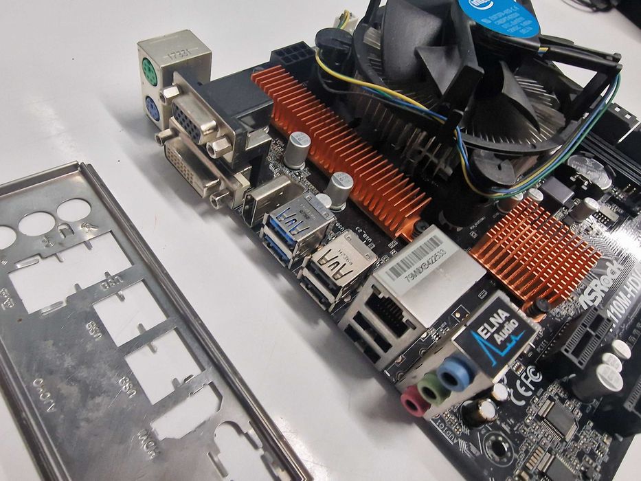 Płyta główna h110m-hdv + intel G4560