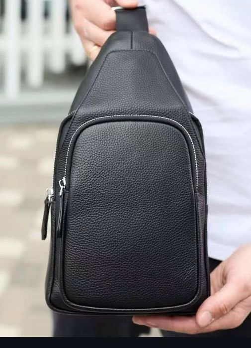 Слінг чоловічий шкіряний(30*17*6)