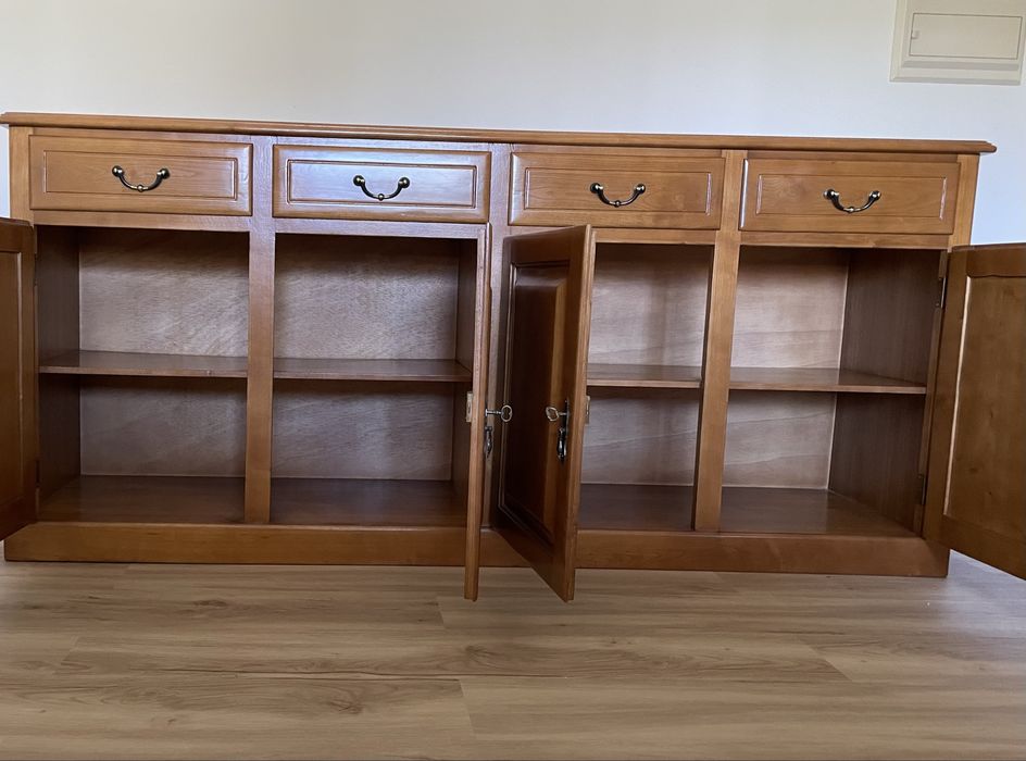 Mobília completa sala em madeira