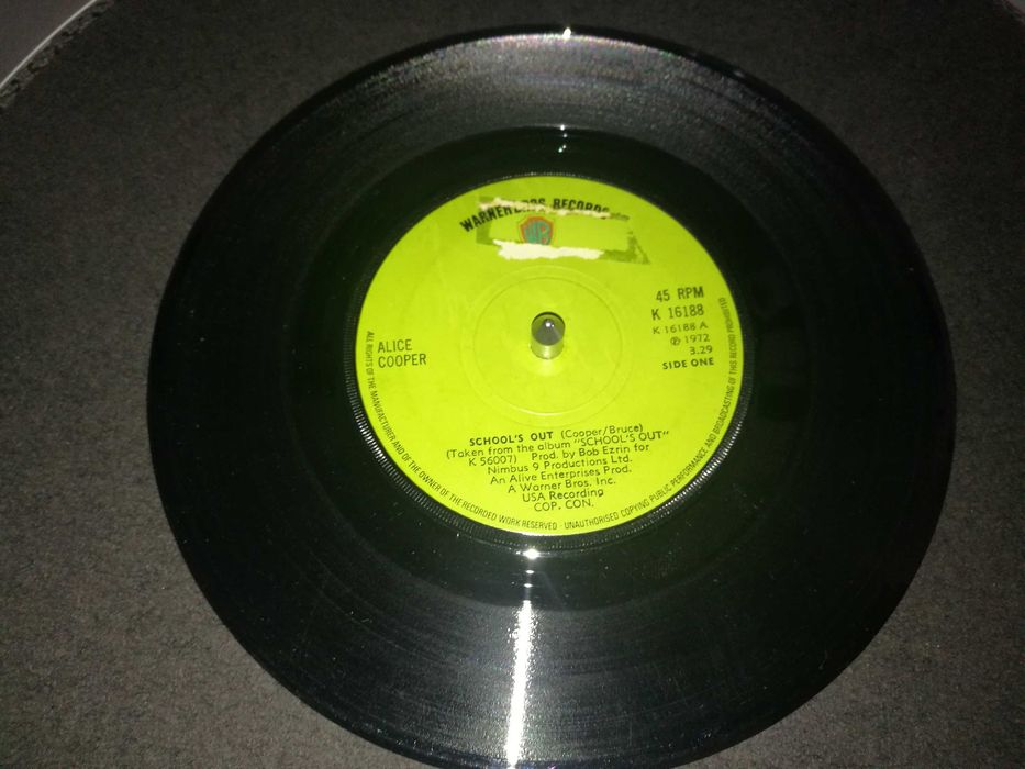 ALICE COOPER  - Scools's Out / Gutter Cat (Ed ING ) SINGLE