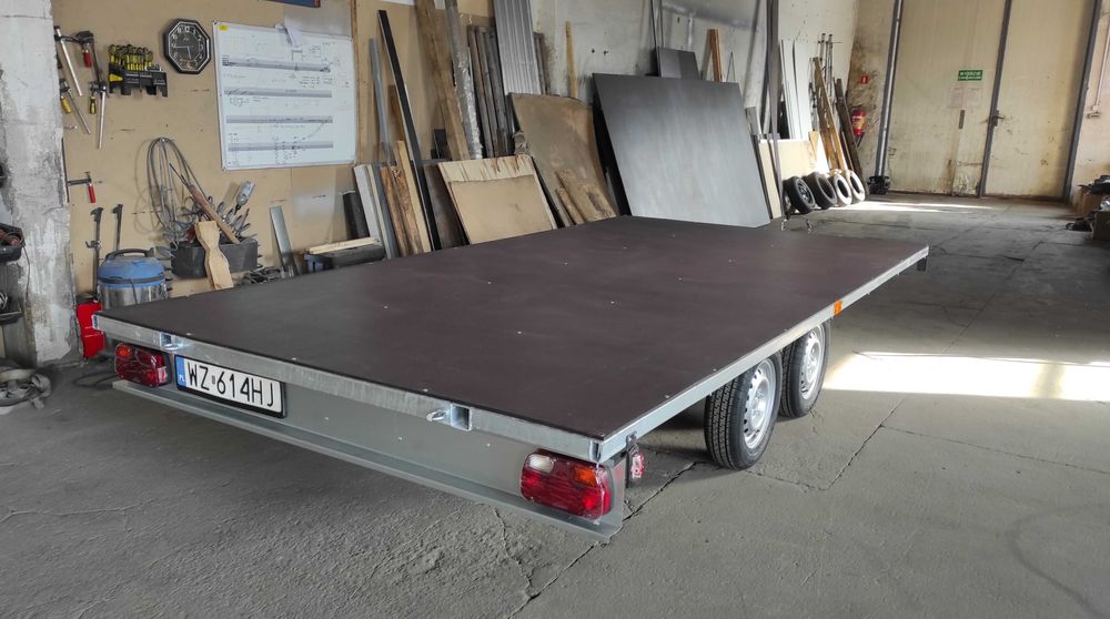 Przyczepa Platforma 3,5x2m, DMC 750kg, dwuosiowa, Producent