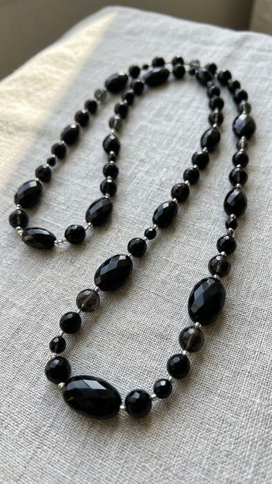 Conjunto Colar Longo de Cristais + Pulseira Unisex (Nova) - €24
