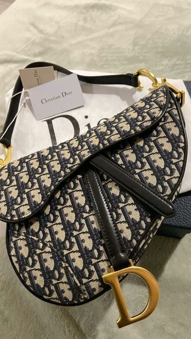 Mala Saddle Bag Monogram Oblique Christian Dior
