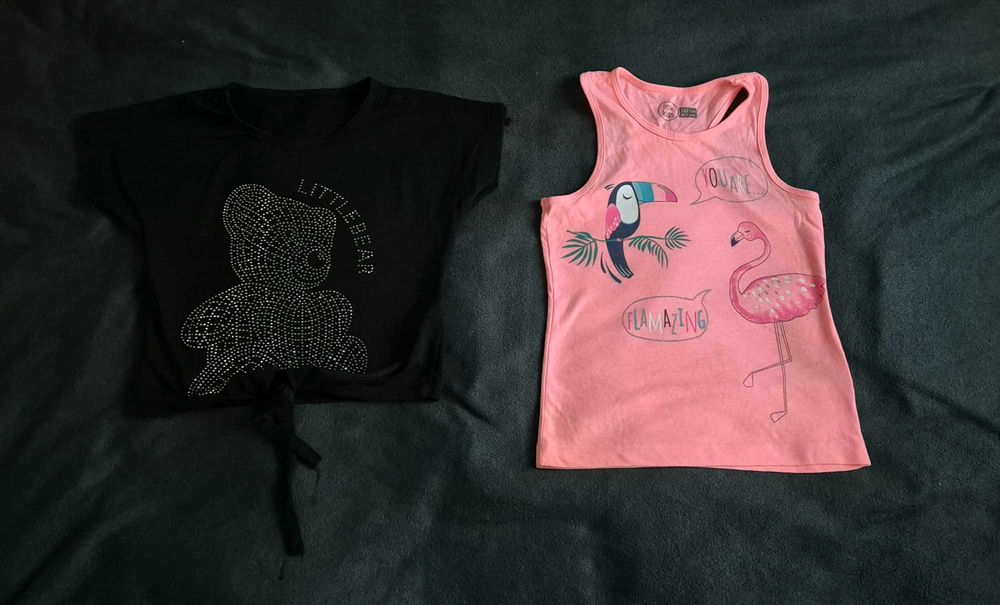 Bluzka dla dziewczynki rozmiar 122 Little Bear i Flaming