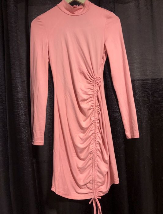 Vestido Rosa Choque com Costas Abertas | SHEIN | Tamanho S