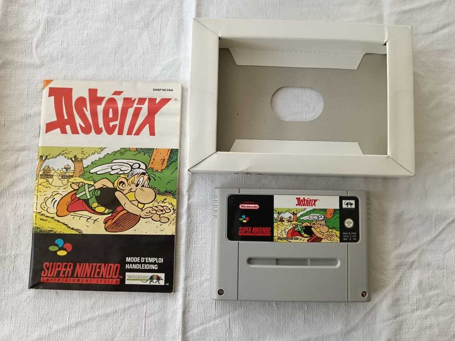 Astérix (SNES, 1993, PAL FR) – Caixa e Manual | Caixa Ligeiramente Gasta | Multi‑Idioma