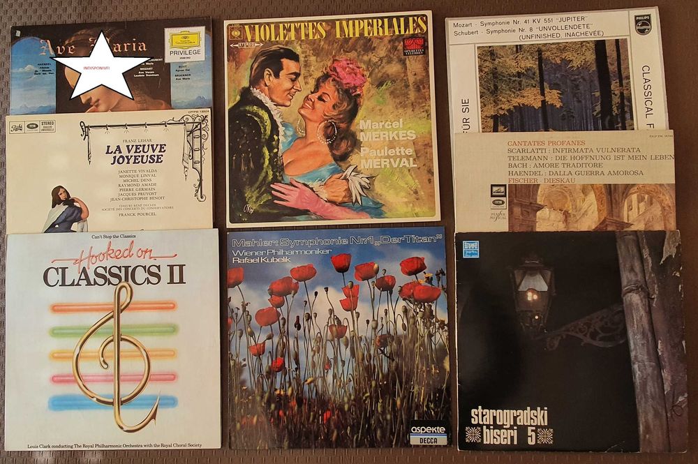 7 Discos VINIL (LP) Musica Clássica (DIVERSOS)