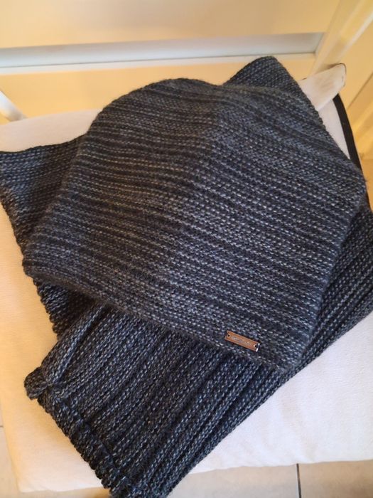 Nowy damski komplet czapka + komin