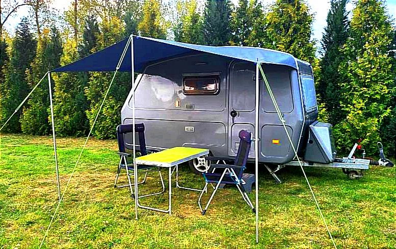 Przedsionek do przyczepy Niewiadów,daszek,pokrowiec. Również do busa