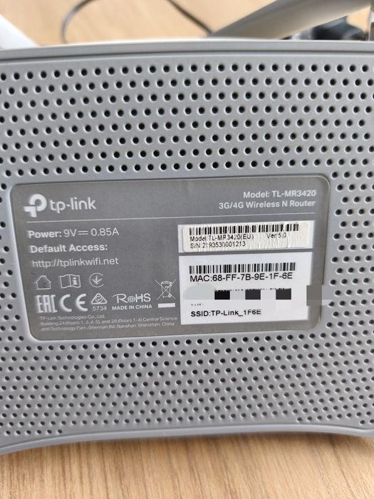 Router 3G/4G TP-LINK TL-MR3420