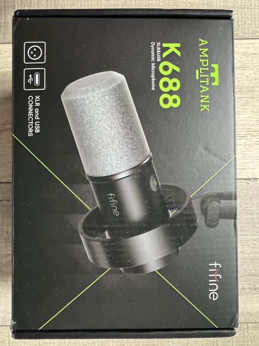 Fifine K688 - професійний XLR/ USB мікрофон для ПК + Гарантія 6 мic.