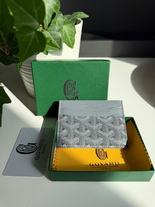 goyard st. sulpice card holder grey