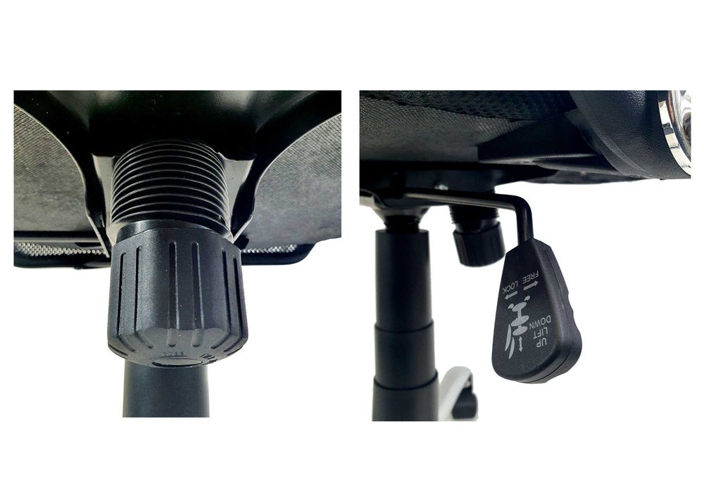 Fotel obrotowy biurowy ergonomiczne krzesło siatka mesh MOCNY