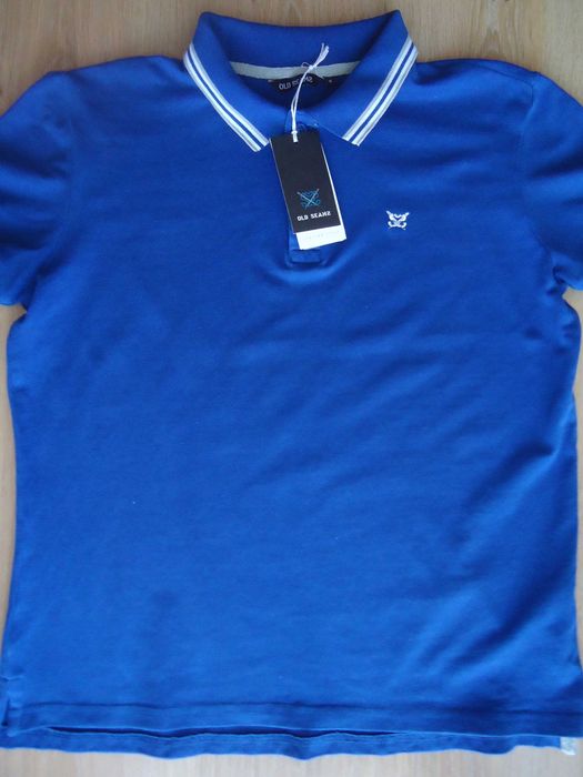 Мужская фирменная новая футболка, поло, размер 44, 100% коттон, дёшево