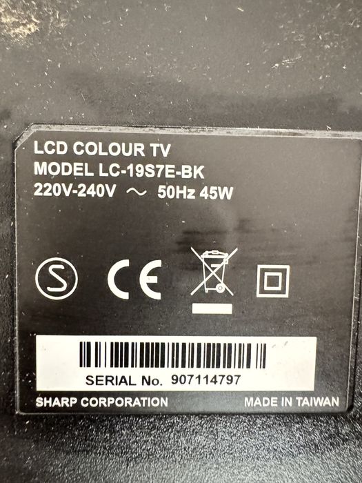 Продам ТВ  LCD SHARP  19дюйм