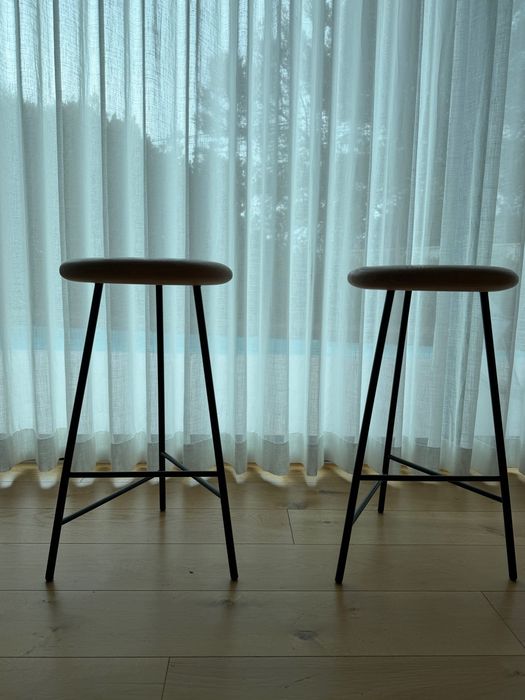 Bancos Altos x2 Warm Nordic Pebble