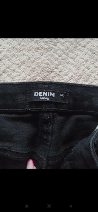 Jeansy spodnie damskie czarne