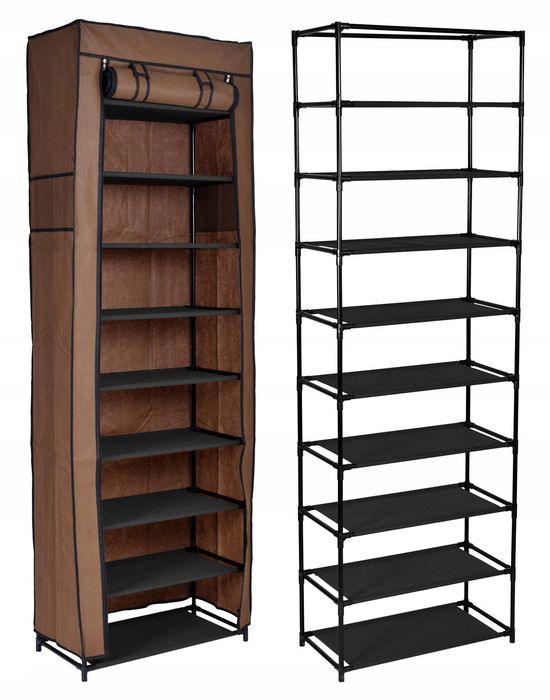 ORGANIZER tekstylny na buty 9 półek 172cm składany