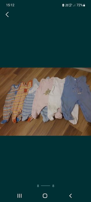 Modna dziewczynka Paka 25szt r.62 śliczne ubranka dla niemowlaka