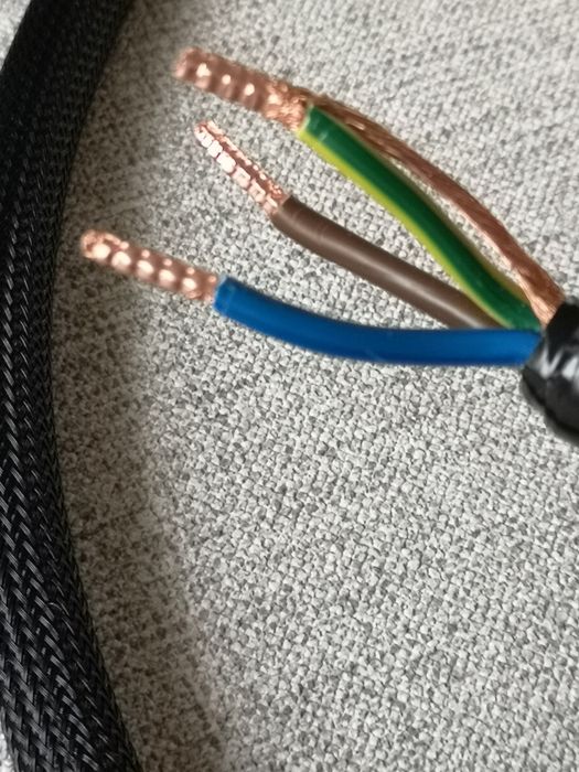 Kabel zasilający audio Melodika 3x4 mm dł 1.5m Wtyki Schuko Audiocrast.