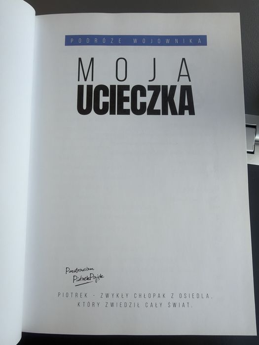 Książka Moja Ucieczka