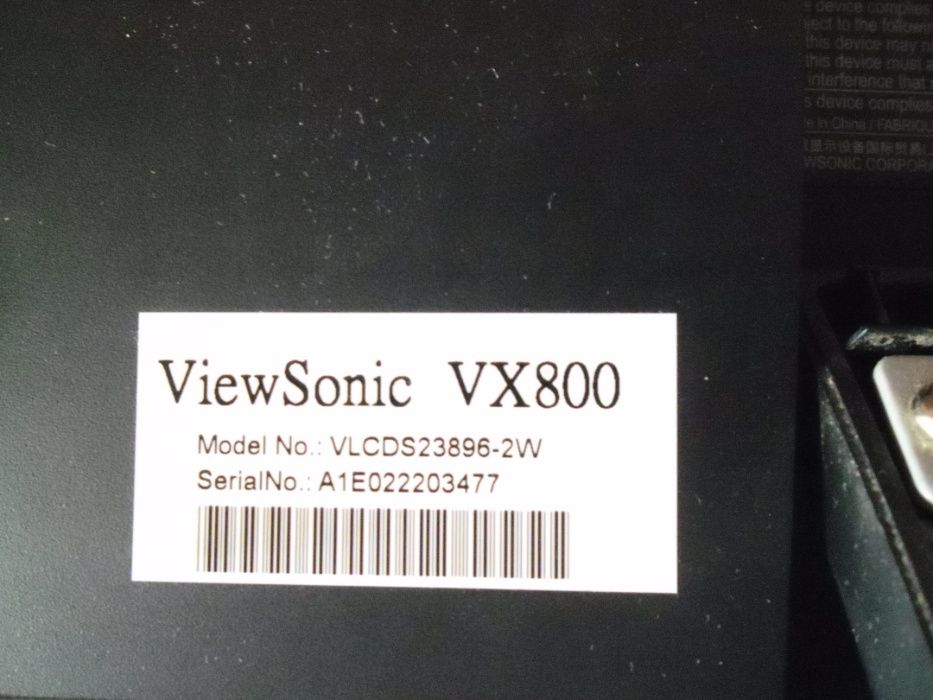Монитор ЖК ViewSonic VX800