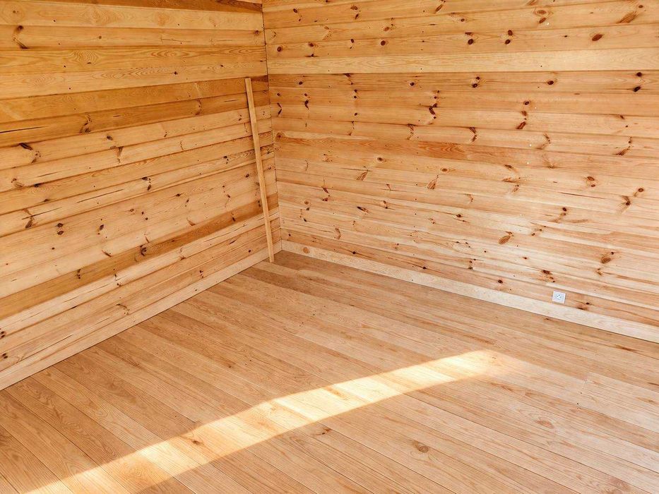 Drewniany domek całoroczny 20 m2 + taras 10 m2