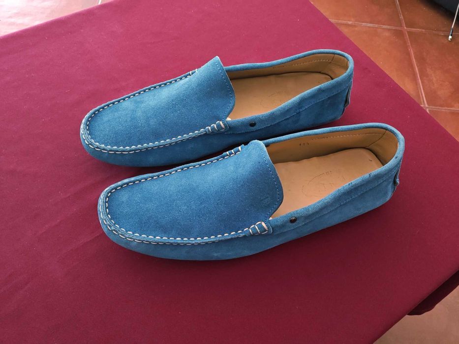 Mocassins para homem Tod's, Itália, azuis, tamanho 46