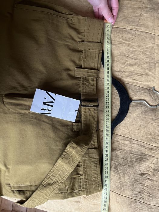 Штани (брюки) Zara, колір хакі, L