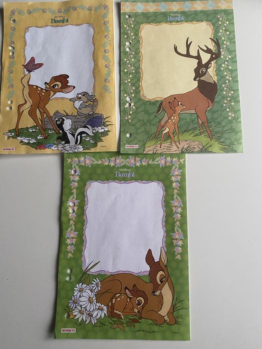 Karteczki z bajki Disneya. Bambi