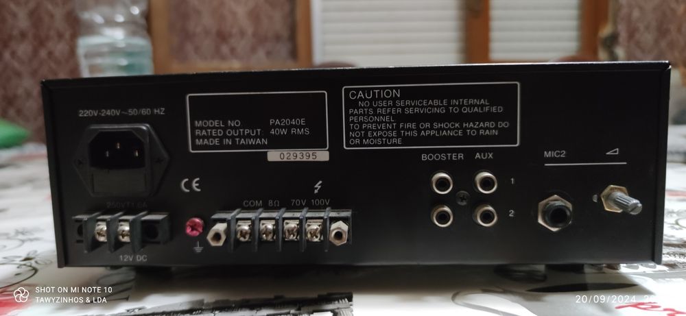 Amplificador 12v ou/220 v publicidade