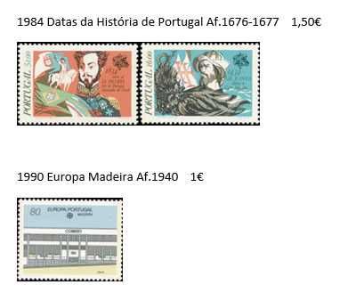 Séries de selos novos