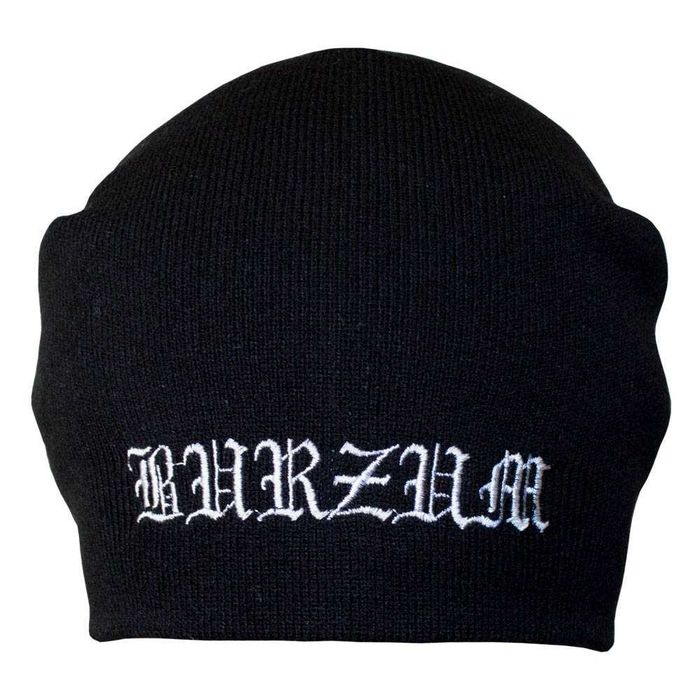 Czarna czapka zimowa Burzum
