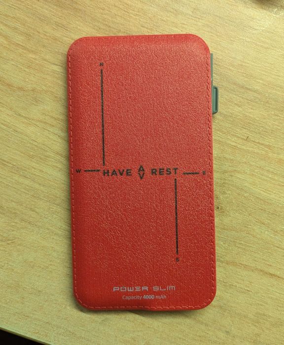 Тонкий павербанк 4000mAh micro usb Have Rest Power Slim