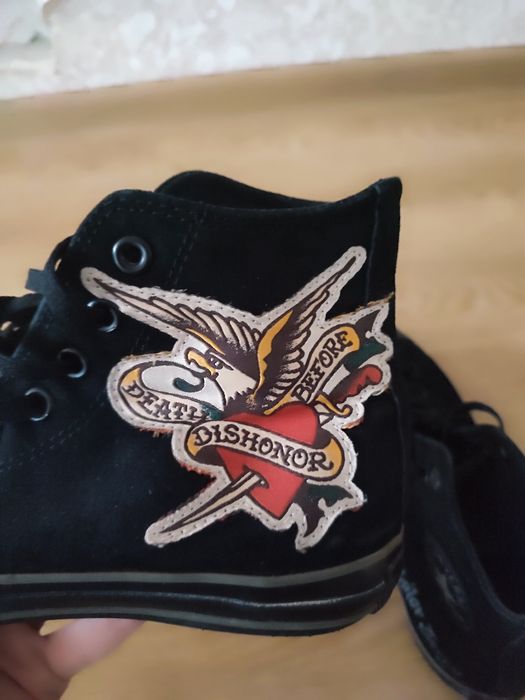 Редкие Converse Chuck Taylor x Sailor Jerry "Death Or Glory" (Limited Edition) Y2K SK8 ARCHIVE архив конверси
