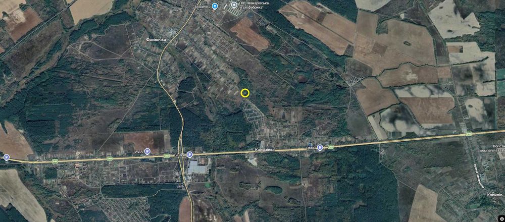 Земельна ділянка 25 соток с. Калинівка, Макарівський р-н. Власник!